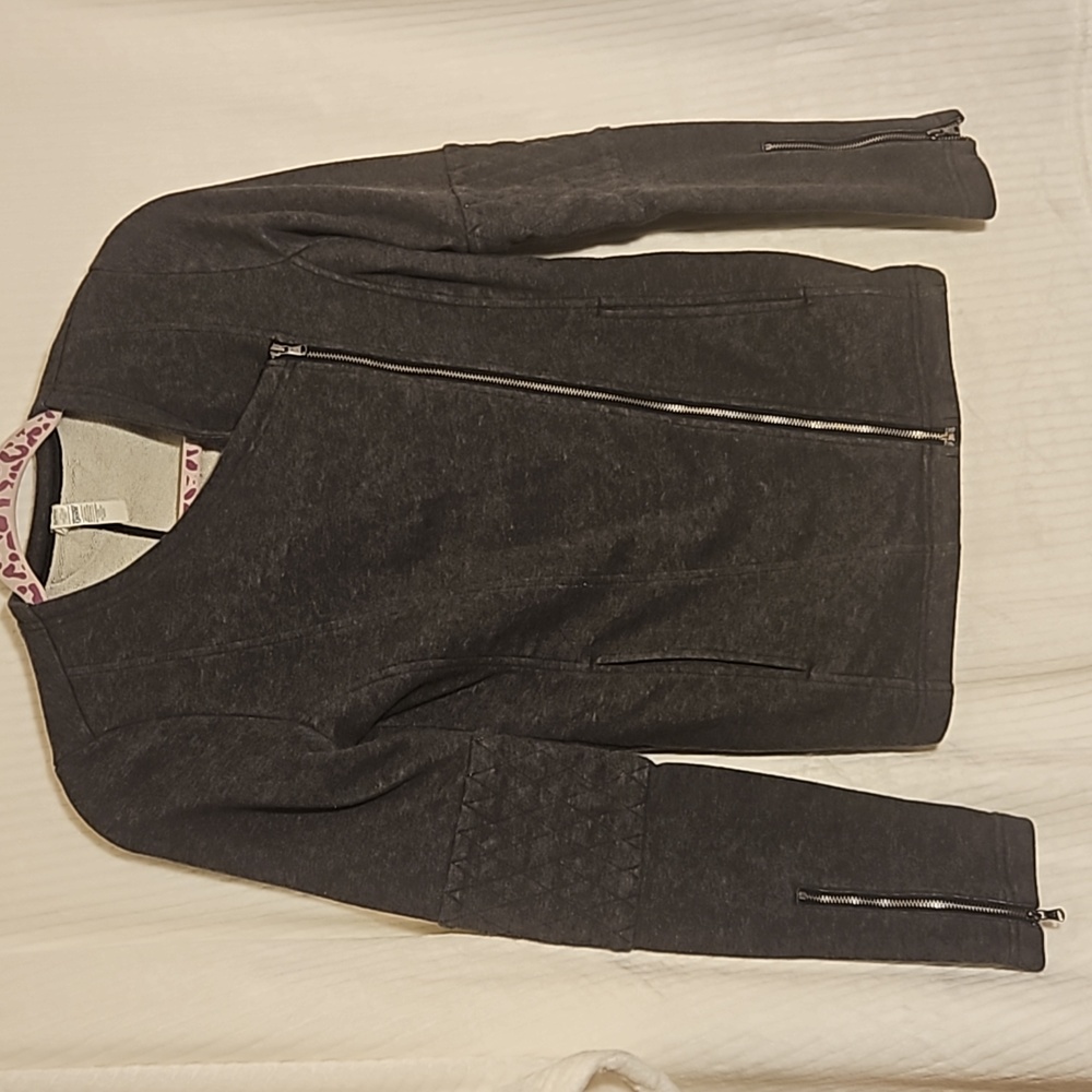 Under Armour Women's XS Studio Terry Moto Jacket  1257113 French Terry Fleece
